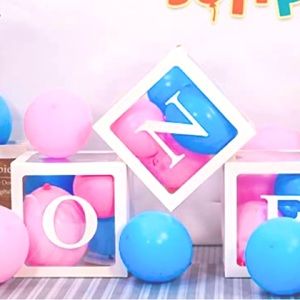 ONE Balloon Box for Boy Girl Dog Pet First Birthday Photo Shoot Prop